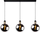 Lucide julius - suspension - 3xe27 - fumé