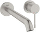Grohe essence nouveau robinet de lavabo mural à encastrer - corps à encastrer - sans corps à encastrer - bec long - supersteel - économie d'eau
