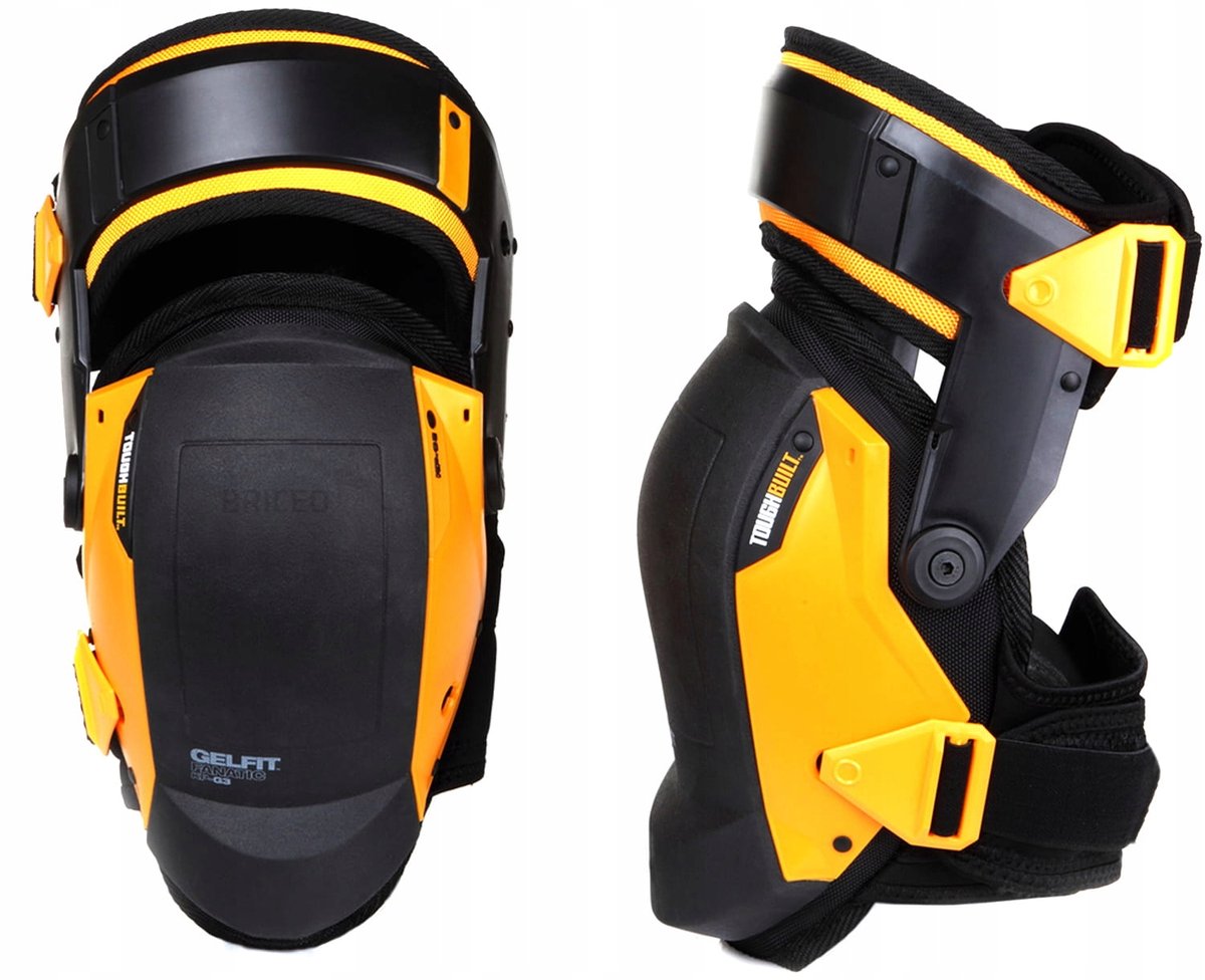 Série Gelfit Fanatic Toughbuilt - Genouillères en gel - Coupe ergonomique - Pour travaux de carrelage et d'entretien