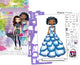 Crayola - créations - livre de coloriage - coffret mode glam - coffret de dessins avec pochoirs et autocollants pour enfants