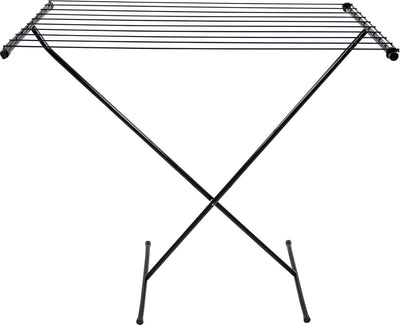 Étendoir Bo-camp - compact - acier - modèle ciseaux - noir