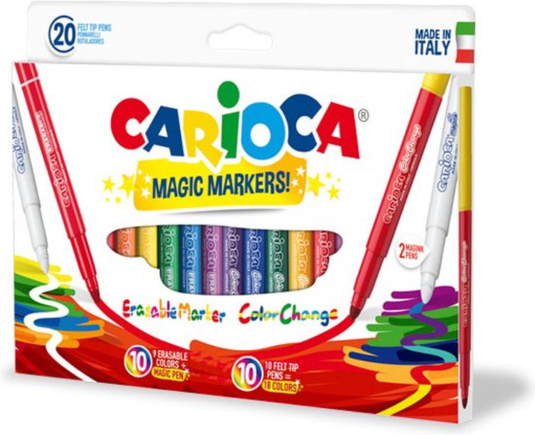 Carioca marqueurs magiques feutre extra gras multicolore 20 pièce(s)
