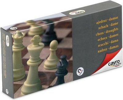 Geronimo games cayro - plateau de jeu d'échecs et de dames magnétique - taille moyenne - à partir de 7 ans