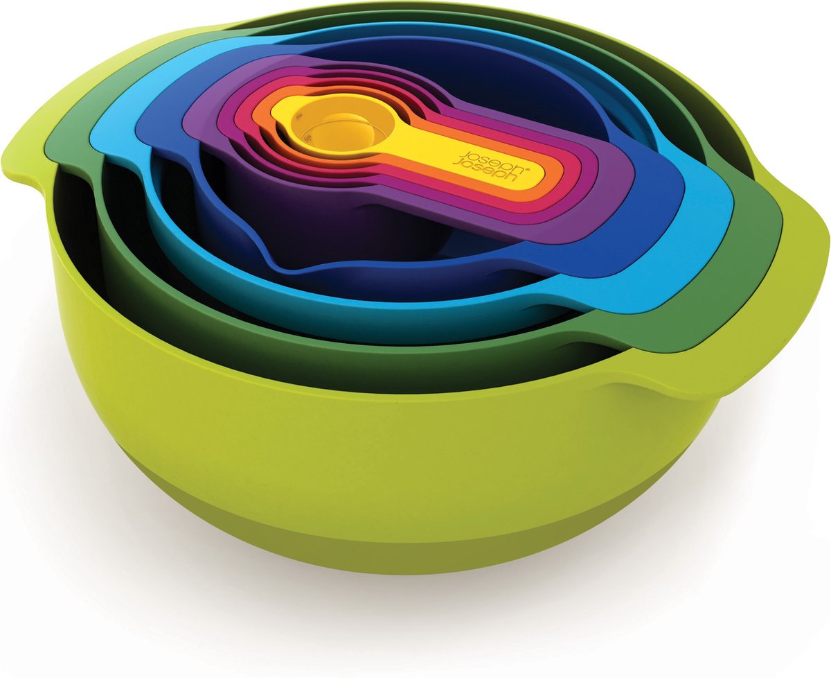 Joseph joseph ensemble de bols nid de 9 - multifonctionnel, assorti -