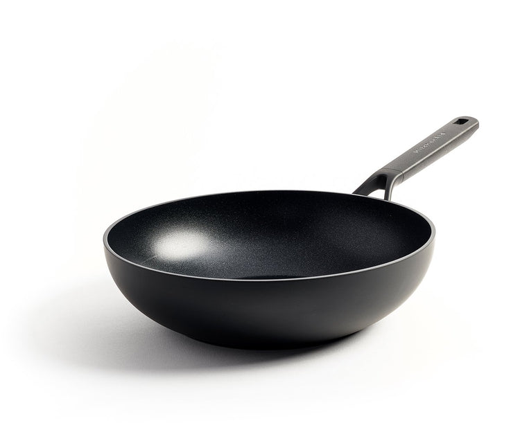 Wok classique en aluminium forgé Kitchenaid ø28cm - noir - induction - antiadhésif - sans pfas