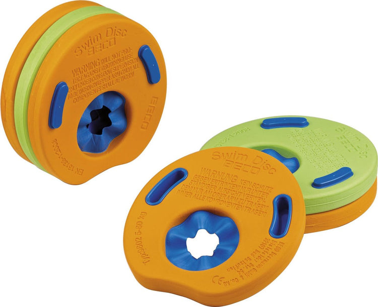 Disques de natation Beco swimdisc pour enfants - jusqu'à 30 kg - orange - lot de 6 pièces