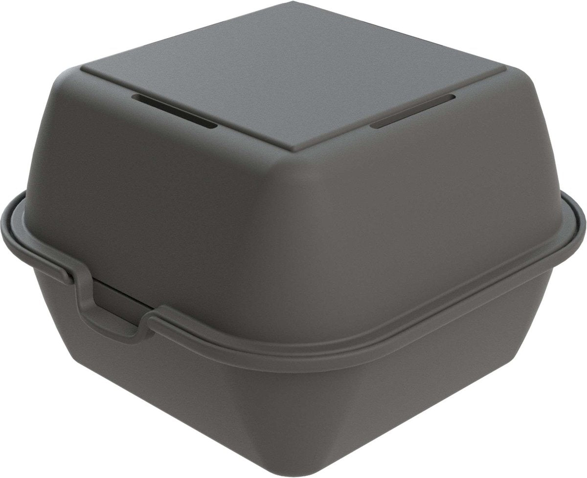 Koziol bio-circulaire - move hamburger coffret de 12 pièces - bio circulaire plastique - gris