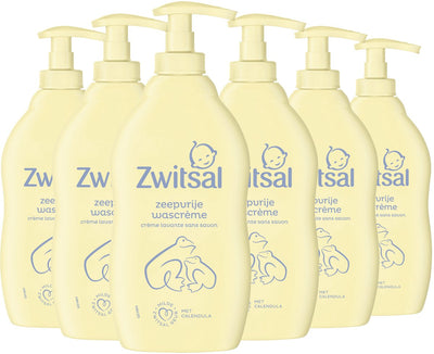 Zwitsal - crème lavante sans savon - bébé - 6 x 400 ml
