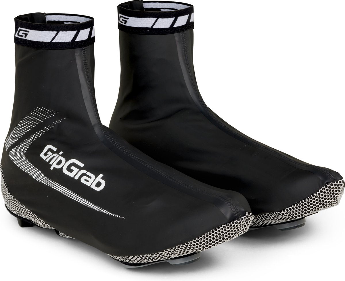Gripgrab - raceaqua couvre-chaussures de vélo de course imperméables aero cyclisme pluie couvre-chaussures de vélo - noir - unisexe - taille m (40 41)