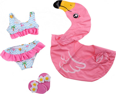 HELSS Doll Nimming Set Flamingo, 35-45 cm