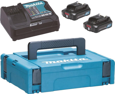 Kit de démarrage d'accessoires Makita dc10sb + 2x bl1021b | dans un coffret m-box - 197658-5