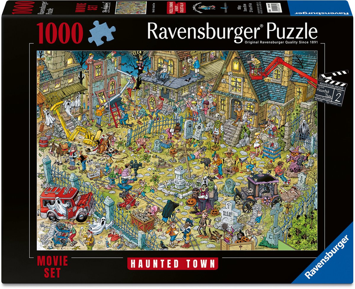Ravensburger puzzle film set ville fantôme - 1000 pcs.