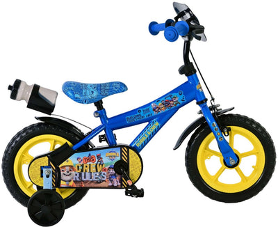 Volare Paw Patrol - Vélo pour enfants Rubble Crew - Garçons - Roues Mag - 12 pouces - Bleu