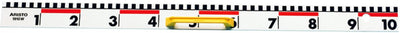 Règle pour tableau Aristo - longueur 100 cm - échelle cm dm - avec poignée - plastique - ar-1910w