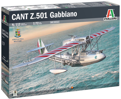 Italeri maquette avion - 0112 cant z.501 -gabbiano- - hydravion bombardier plastique - 1:72 - modélisme