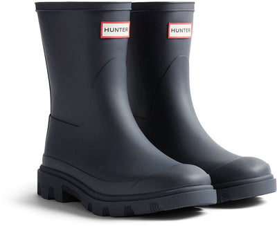 Hunter downpour short boot bottes de pluie unisexes - bleu foncé