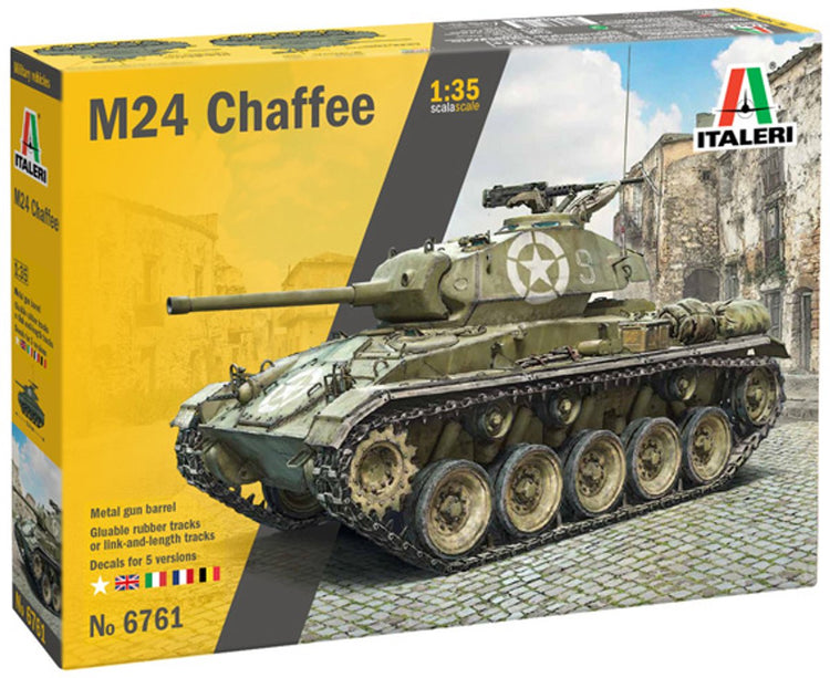 Italeri maquette véhicule militaire - 6761 m24 -chaffee- - char de reconnaissance léger en plastique - 1:35 - modélisme