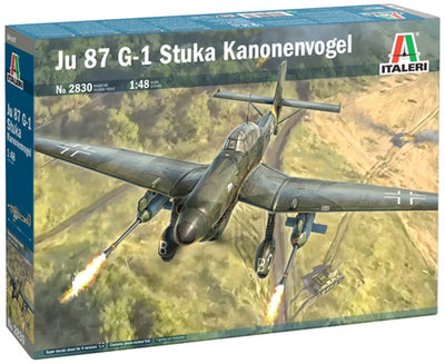 Italeri maquette avion - 2830 junkers ju 87 g-1 pièce canon oiseau plastique - 1:48 - modélisme