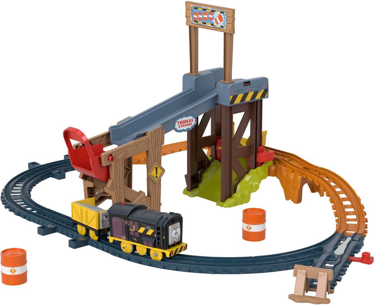 Jouets Mattel - Thomas Friends Diesel Lift Load Building Set Train.