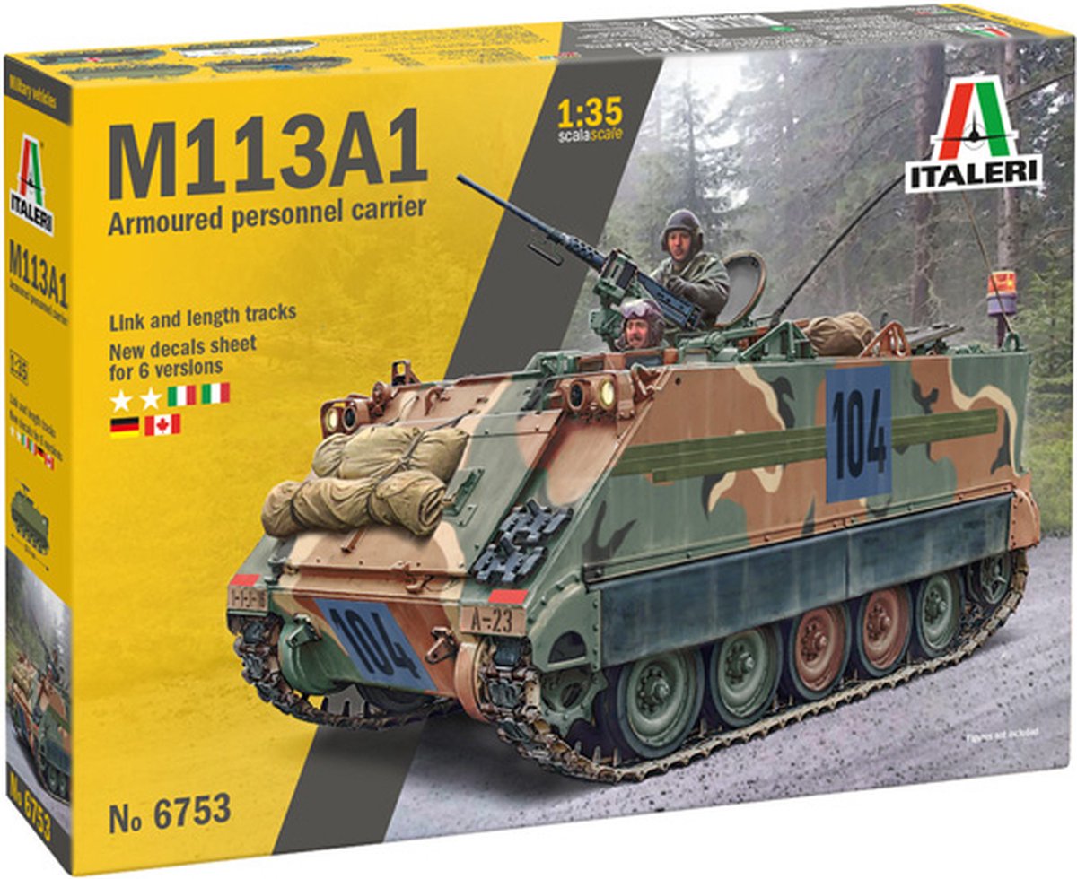 Italeri maquette véhicule militaire - 6753 m113a1 - véhicule blindé militaire en plastique - 1:35 - modélisme