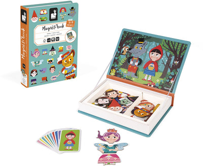 Janod - livre magnétique - contes de fées - coffret de jeu livre magnétique