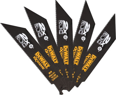Dewalt dt2407l-qz - lame de scie pour scie alternative - métal extrême - 152 mm - 1,4-1,8 mm - 5 pièces