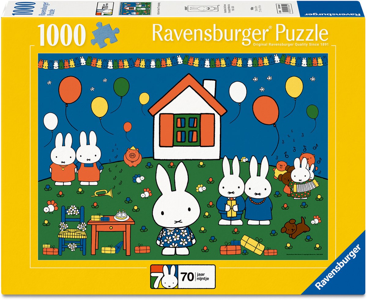 Ravensburger Jigsaw Puzzle Miffy 70 ans, 1000st.
