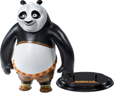 Noble collection dreamworks - figurine flexible - panda kung fu