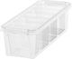 Smartstore - boîte de rangement classic 04 3,5 litres avec séparateur - polypropylène - transparent