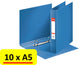 Esselte classeur à anneaux Viviva a5 2r pp 25mm bleu - 10 pièces