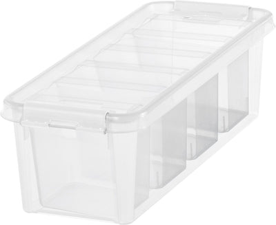 Smartstore - boîte de rangement classic 04 3,5 litres avec séparateur - polypropylène - transparent