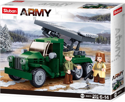 Jouets de construction de chasseur de chars allemand Sluban pour enfants à partir de 6 ans - modèle de jouet de construction - boîte de construction avec 278 blocs de construction - m38-b0975