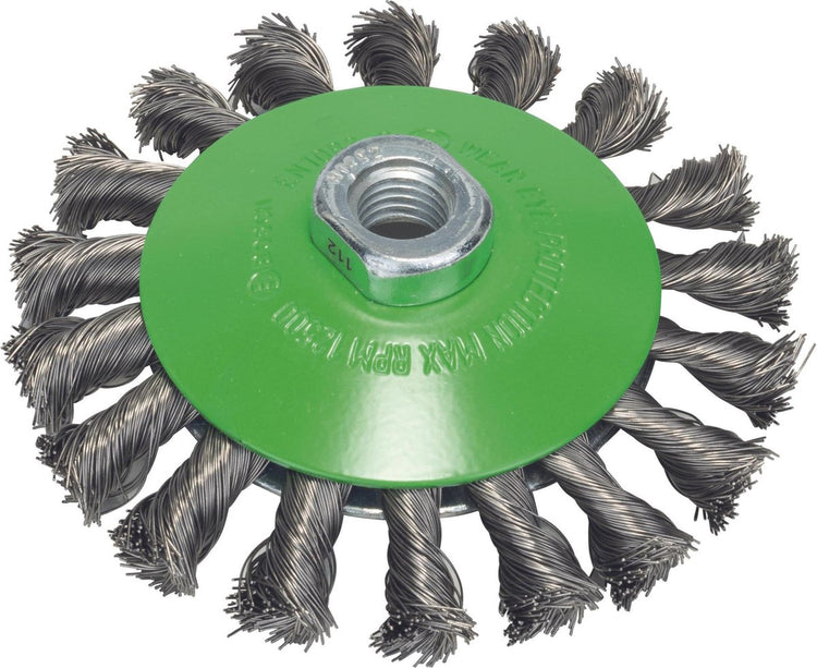Bosch brosse conique m14 115 tresse 0,35 inox