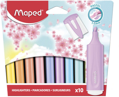 Maped office maped 740903, 10 pièce(s), pointe biseautée, 1 mm, 5 mm, encre à base d'eau