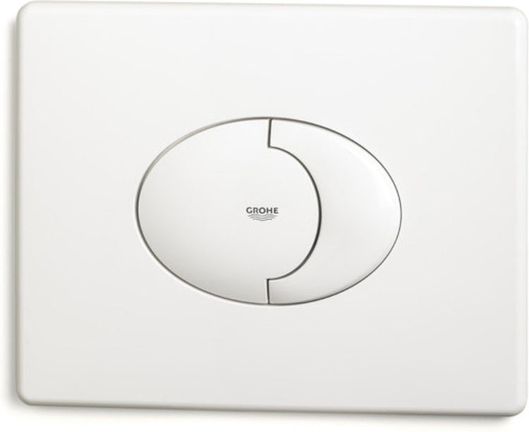 Panneau de commande des toilettes Grohe skate air - horizontal - double chasse - blanc alpin