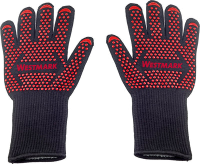 Gants de barbecue Westmark - gants de barbecue ignifuges, pour travailler en toute sécurité au barbecue, au four ou à la cheminée - 325 x 190 x 30 mm, 2 pièces