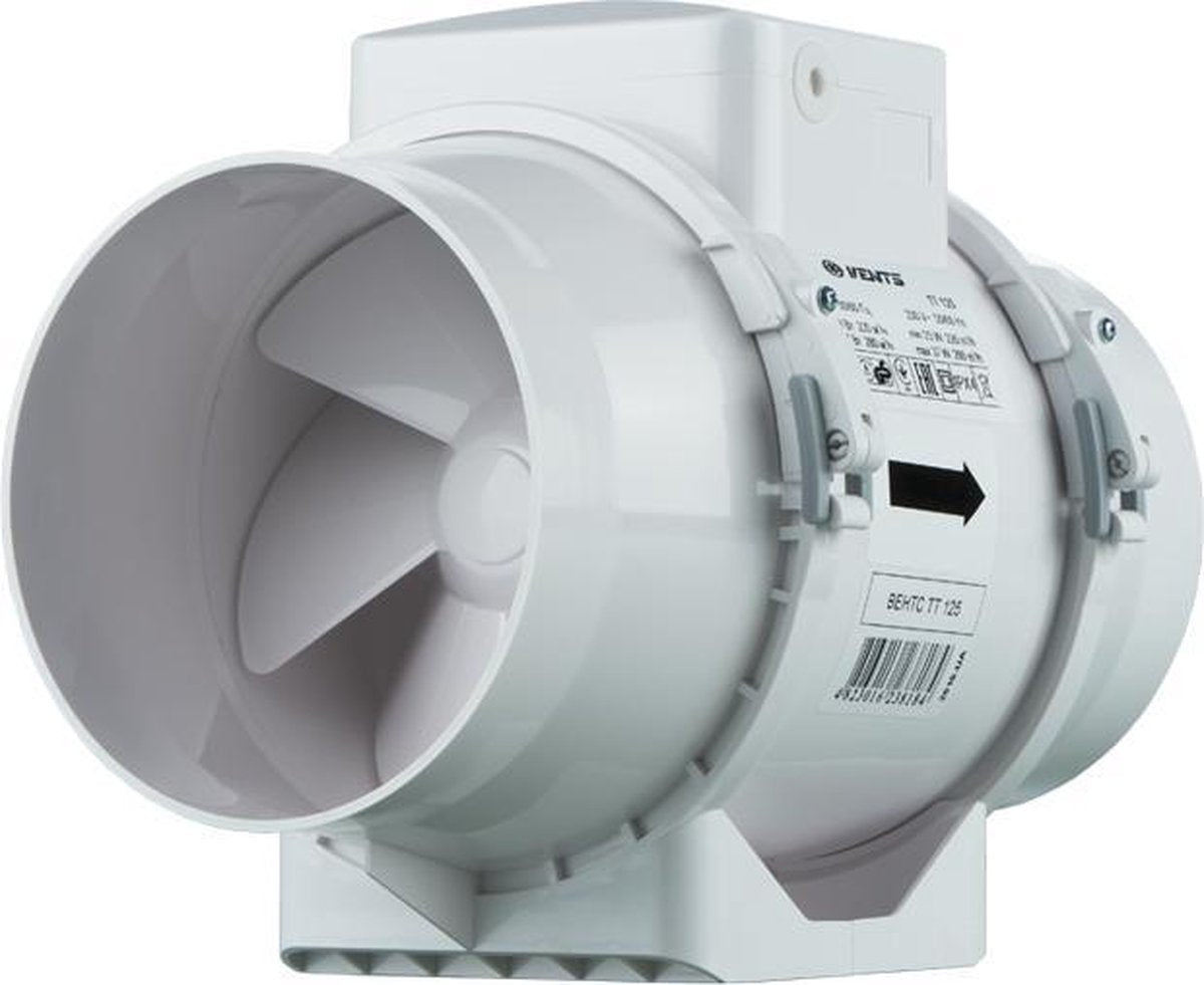 Ventilateur à tube Vents tt 125 mm - jusqu'à 280 m³ h - ventilateur en ligne