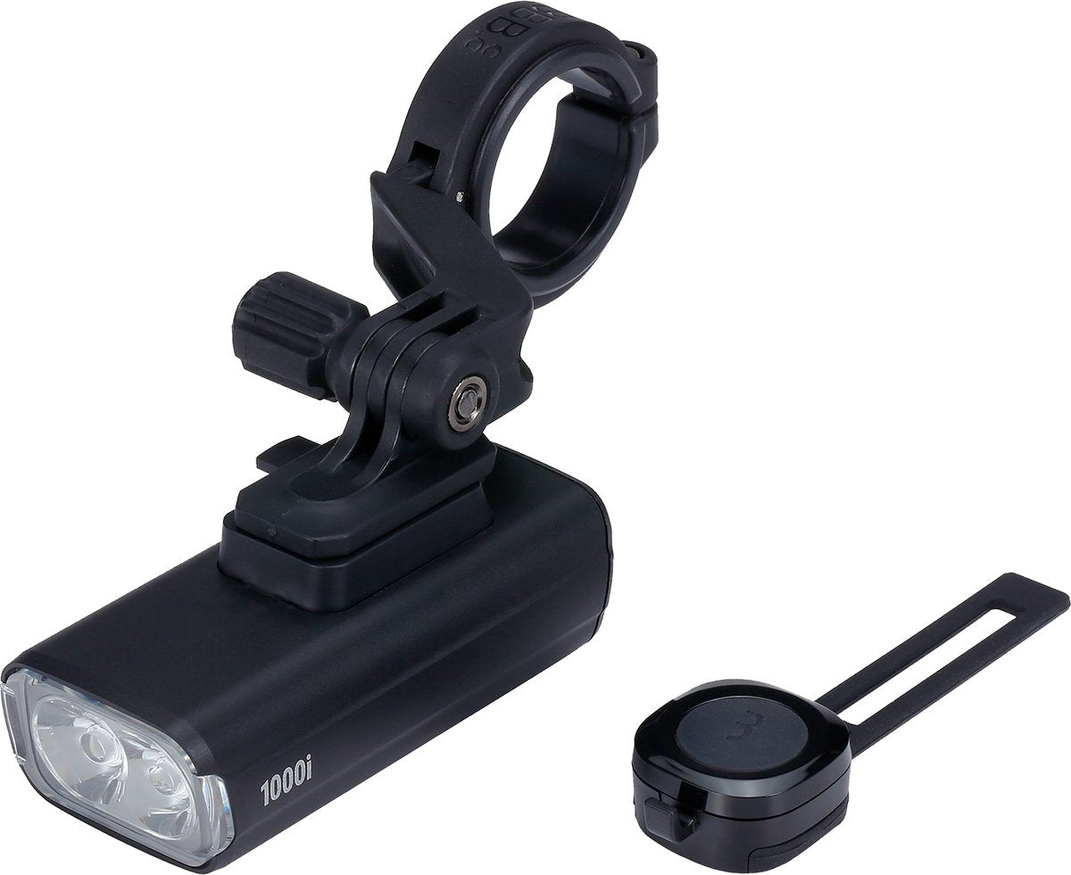 Bbb cycling nanostrike 1000i plus phare de vélo - avec télécommande - 1000 lumens - rechargeable par USB - autonomie : 50 heures - IPX6 résistant à la pluie - éclairage de vélo vélo de course VTT - BLS-267i