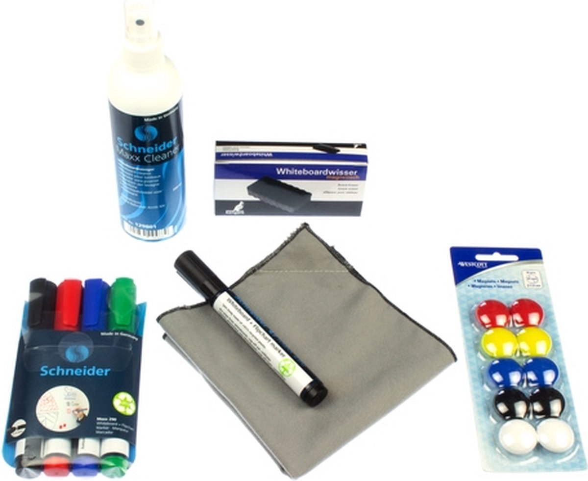 Kit tableau blanc Kangaro - 18 pièces - k-n5000