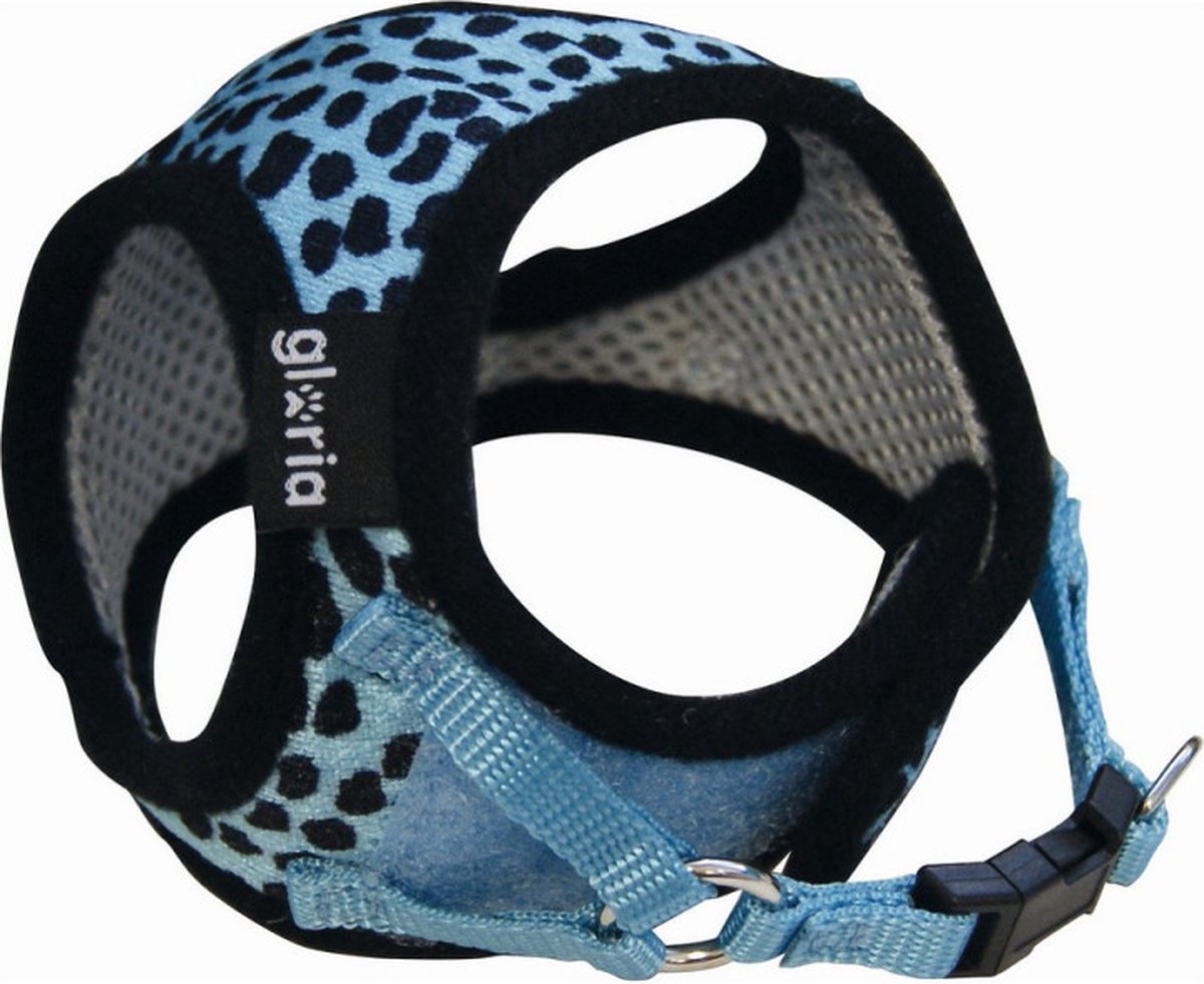 Gloria harnais pour chien léopard 17-22 cm bleu taille xs