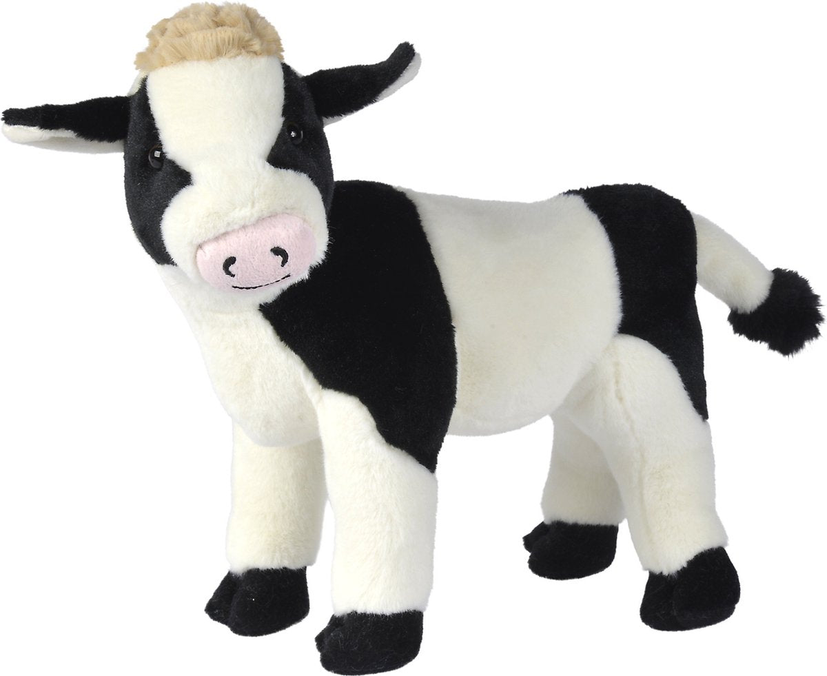 Simba toys peluche nicotoy vache - peluche douce de 28cm - rembourrage recyclé