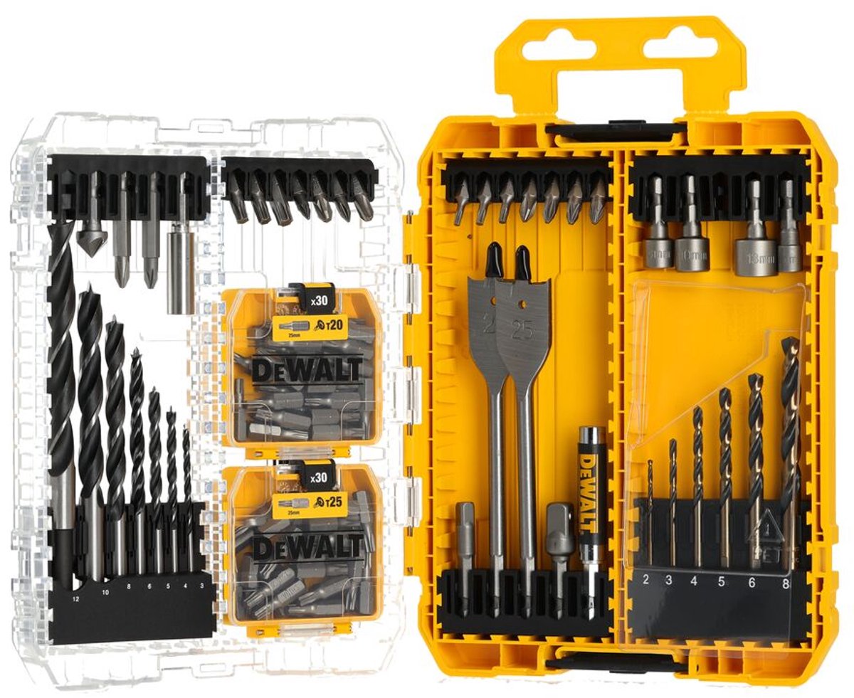 Accessoires Dewalt - coffret robuste, jeu de forets et d'embouts de 100 pièces dt70785