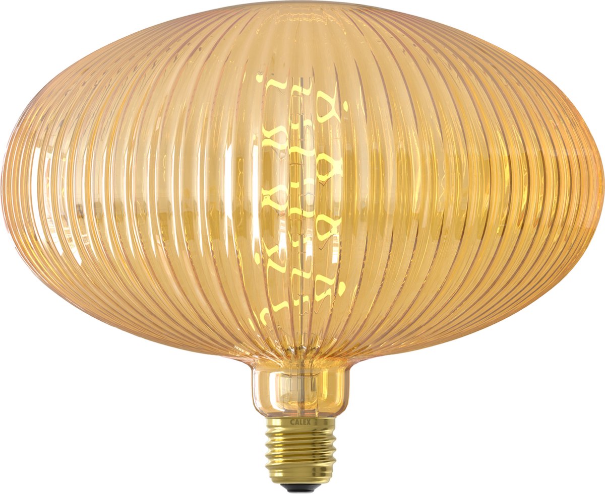 Lampe LED Calex pulse lille - e27 - source de lumière à filament - lumière blanc chaud - ambre