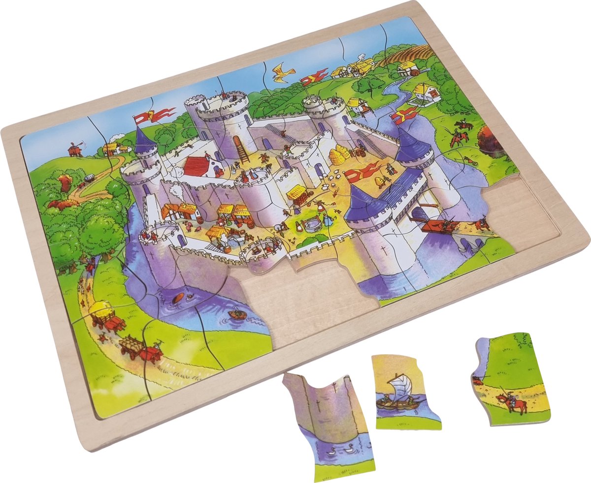 Château puzzle en bois Playwood - 41 pcs.