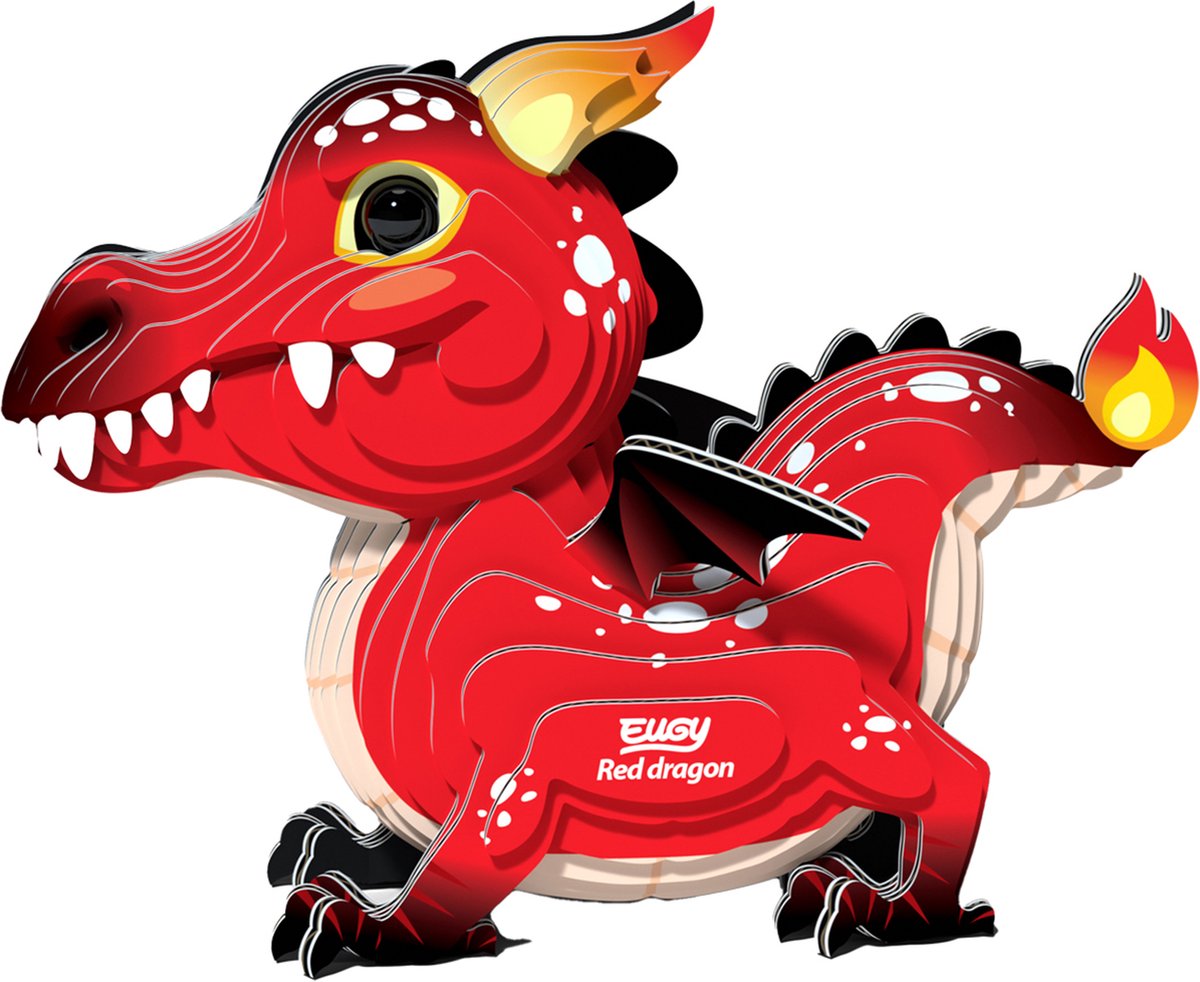 Eugy Puzzle 3D - Dragon - Figurines fantastiques - Durable - Collectionnez-les tous - 6 ans
