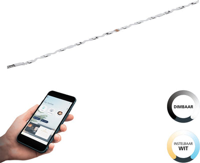 Extension de bande LED intelligente Eglo connect.z - 200 cm - blanc - lumière blanche orientable - dimmable - zigbee