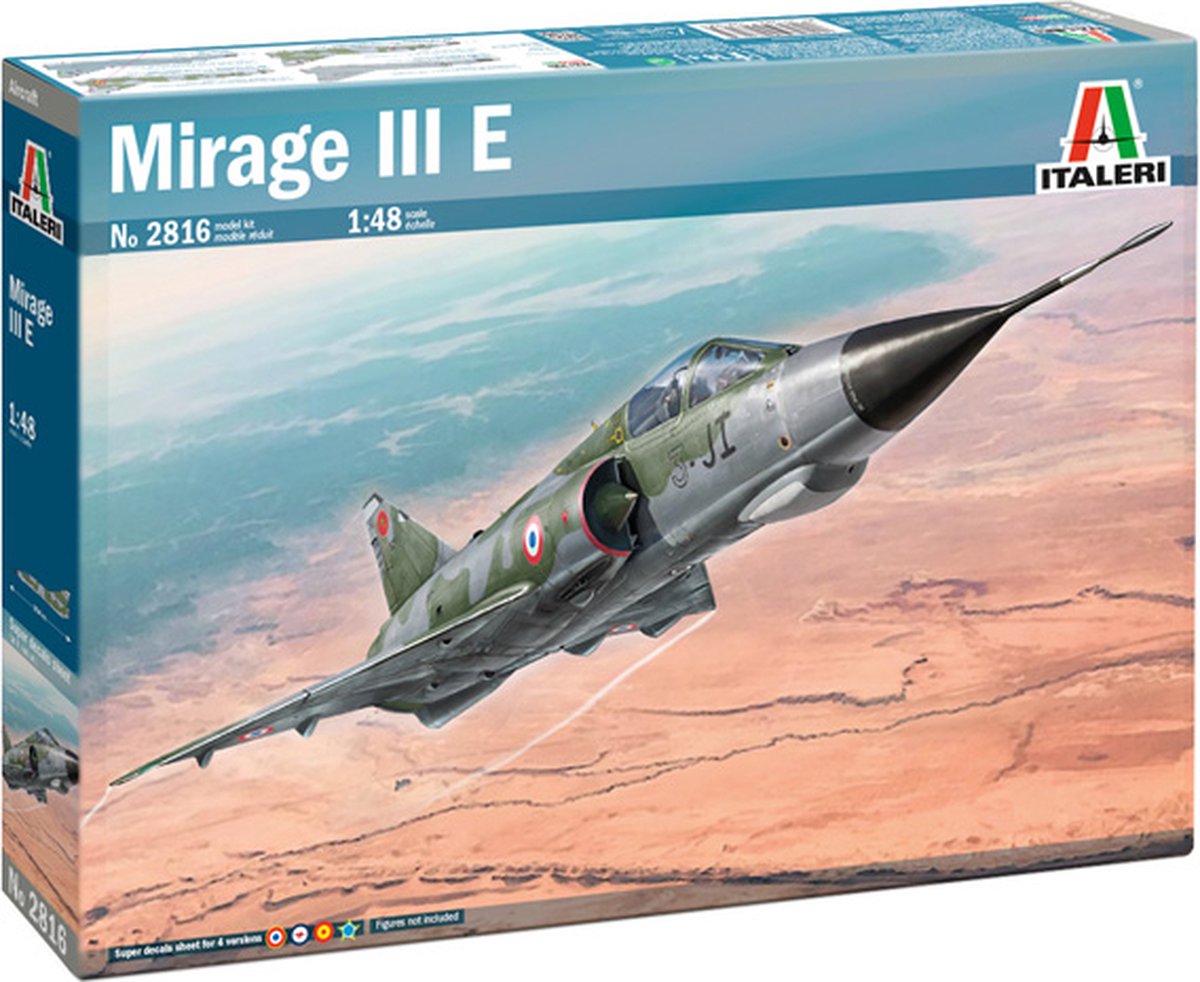 Italeri maquette avion - 2816 Dassault mirage iii e - avion de chasse plastique - 1:48 - modélisme