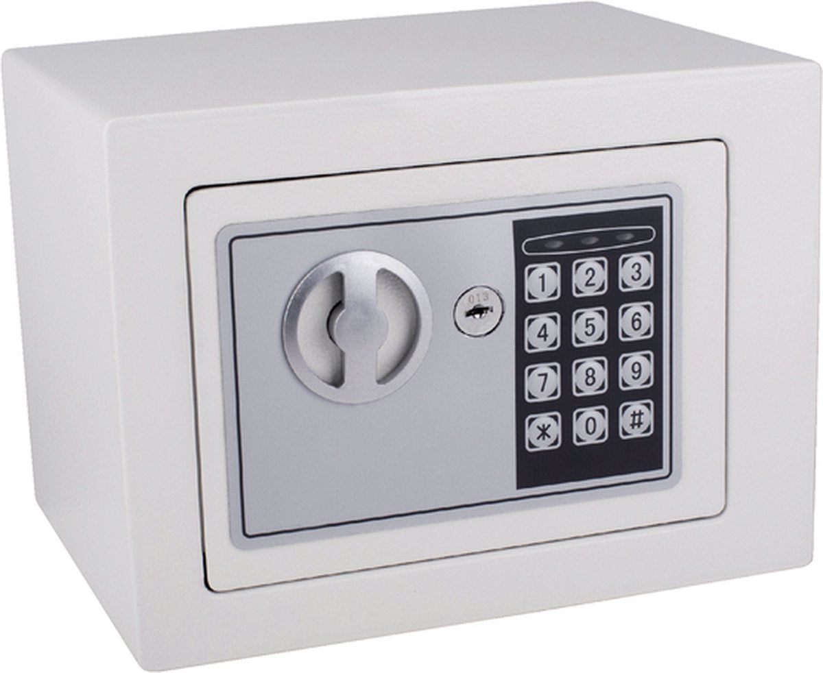 Pavo coffre-fort mini 230x170x170mm électronique blanc