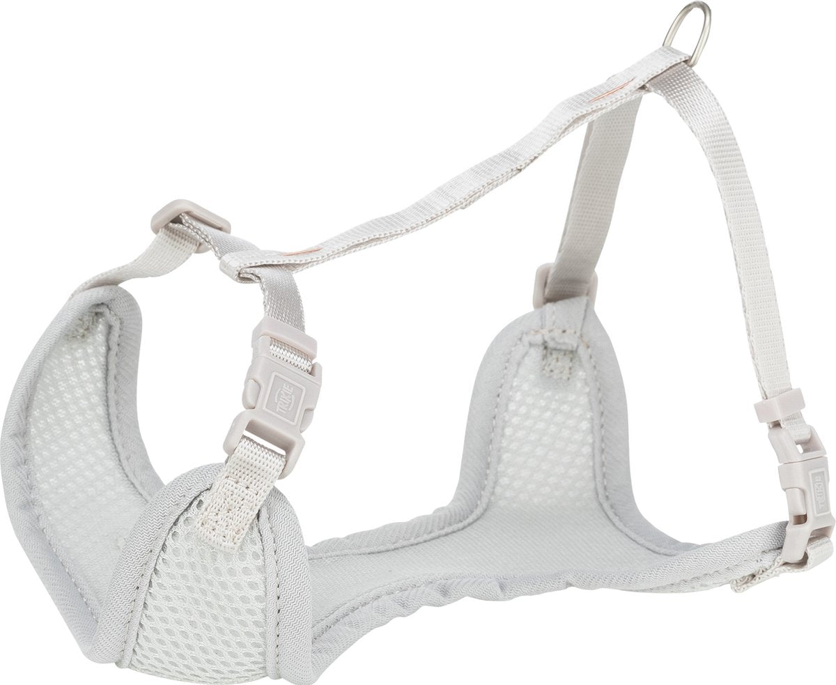 Harnais pour chien Trixie - junior - harnais souple pour chiot - avec laisse - gris clair - 36-50x1 cm 2 m