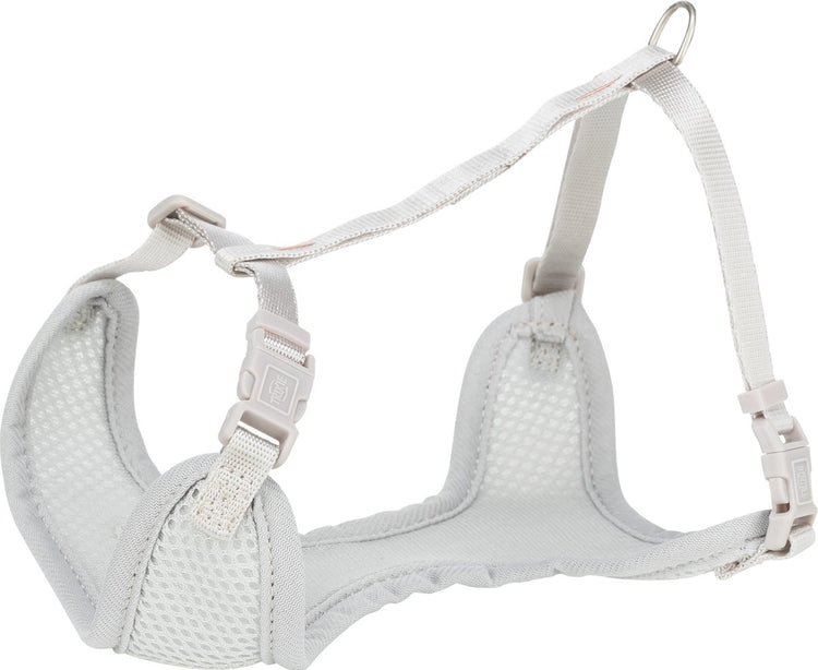 Harnais pour chien Trixie - junior - harnais souple pour chiot - avec laisse - gris clair - 36-50x1 cm 2 m